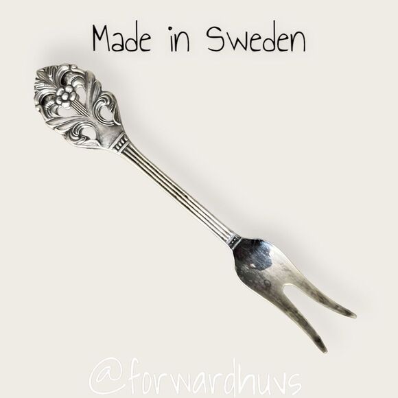 Bundle Sale 3 for $15 | Vintage Mini 2 Prong Fork | EPNS | Sweden Made - Picture 1 of 7